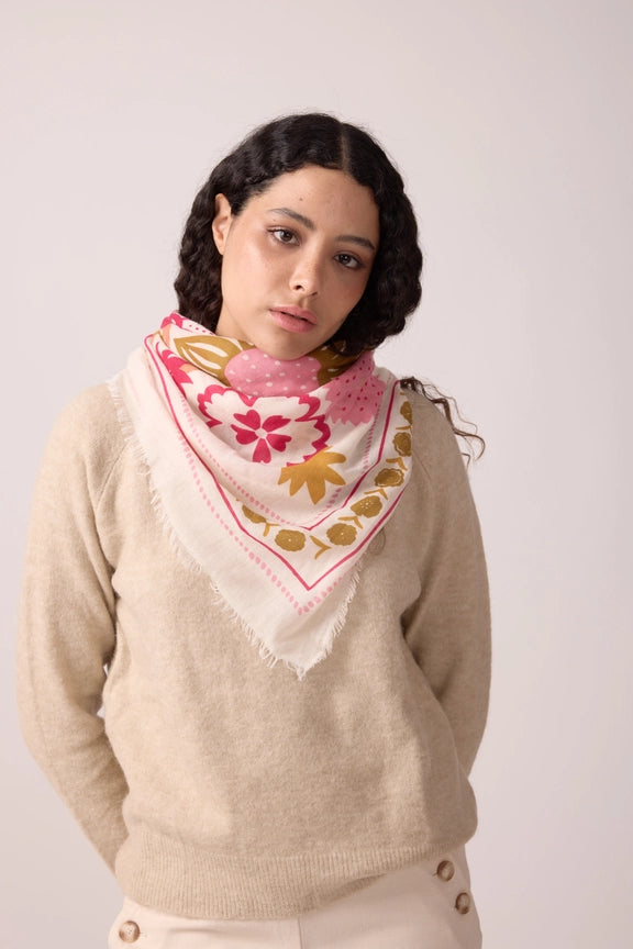 Foulard Winter Bloom Bronze