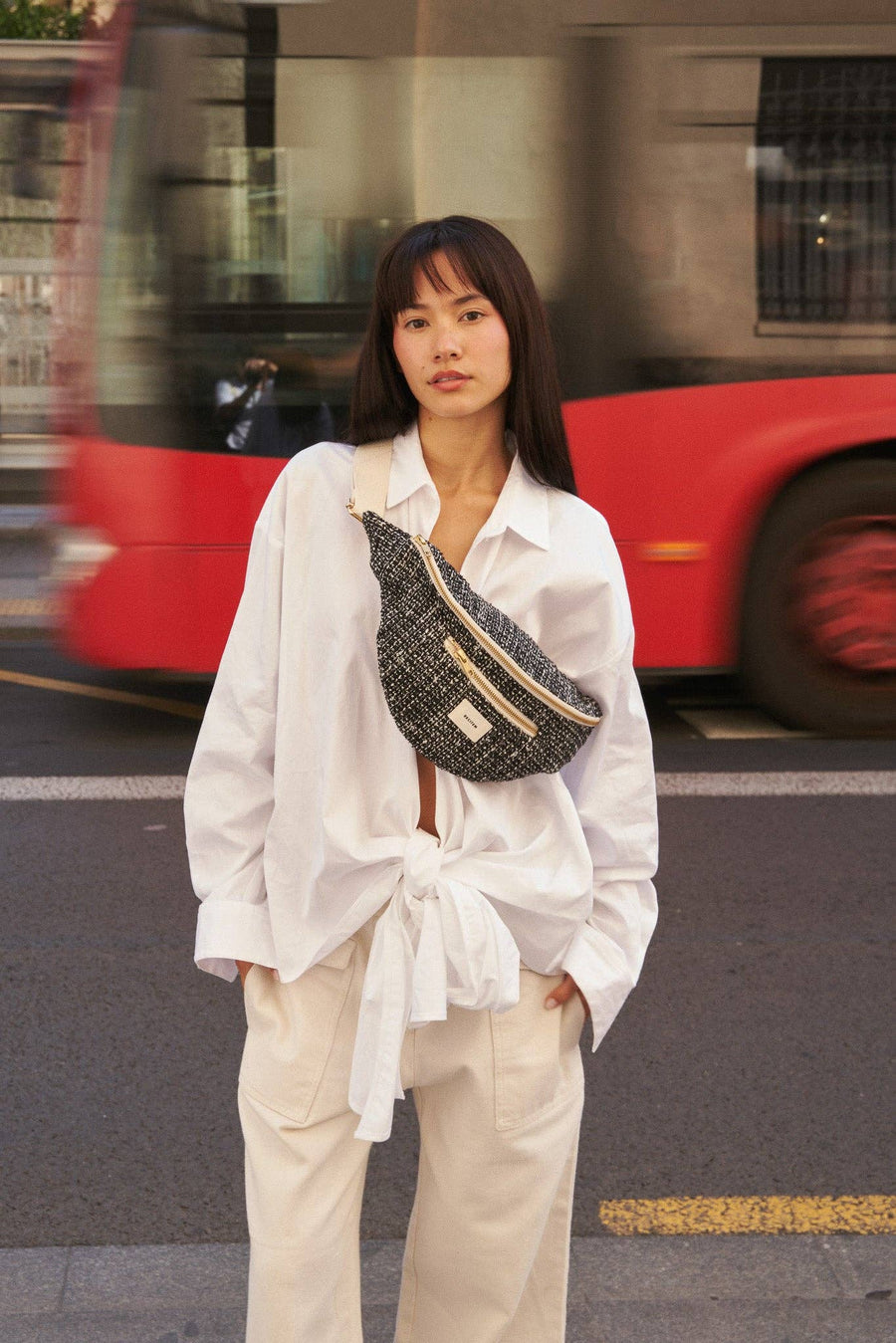 Recitem - Sac banane tweed