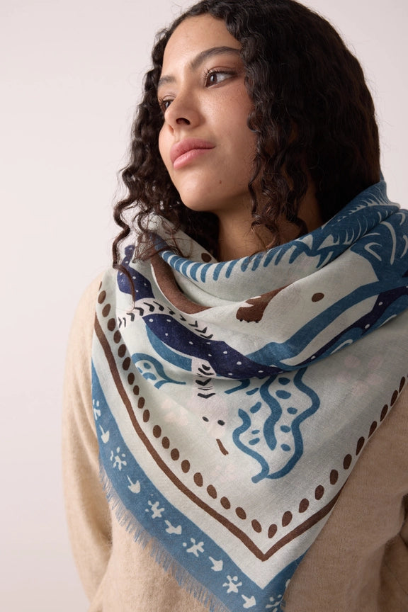 Foulard Tiger in the Palmeraie