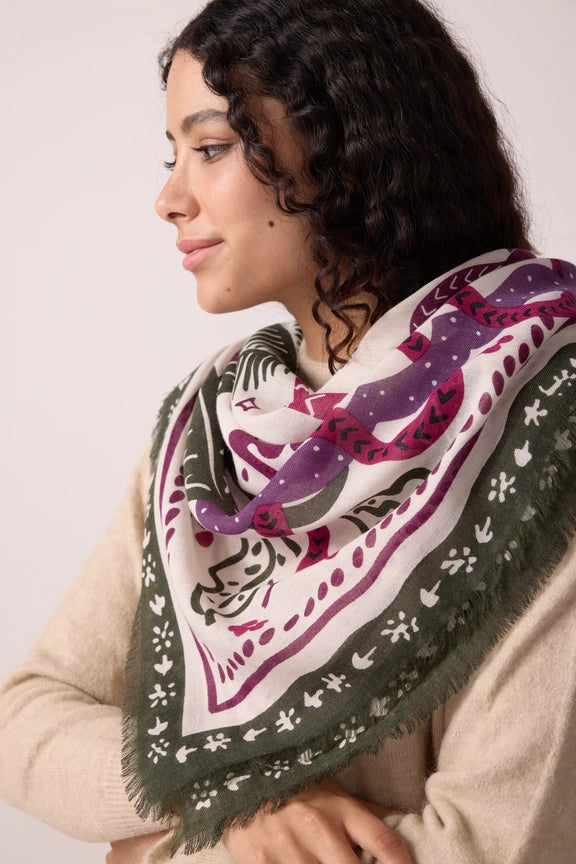 Foulard Tiger in the Palmeraie