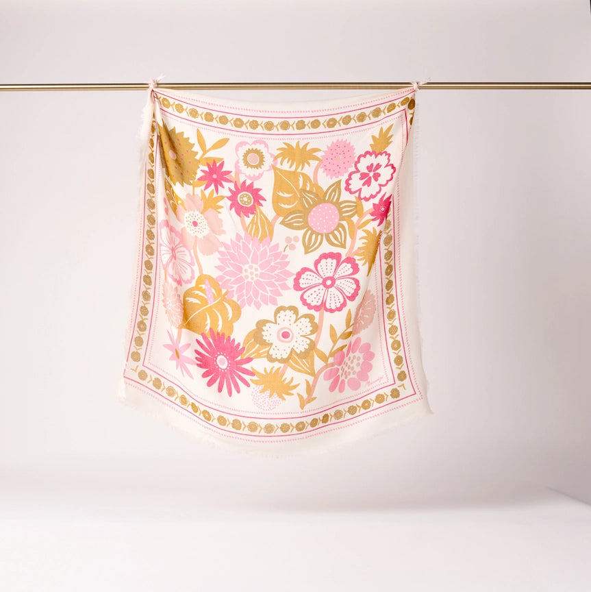 Foulard Winter Bloom Bronze