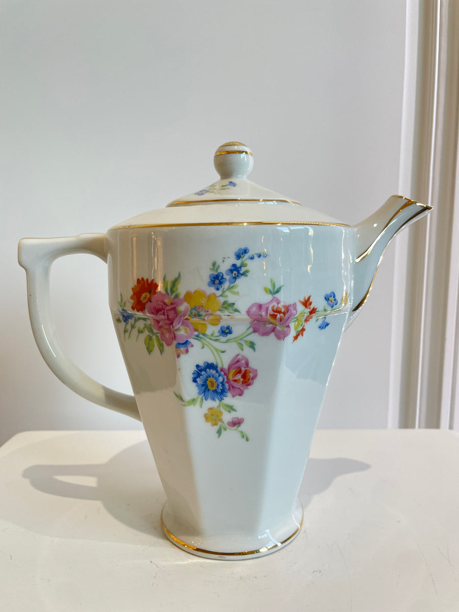 Théière fleur vintage