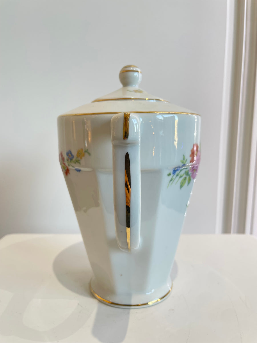 Théière fleur vintage