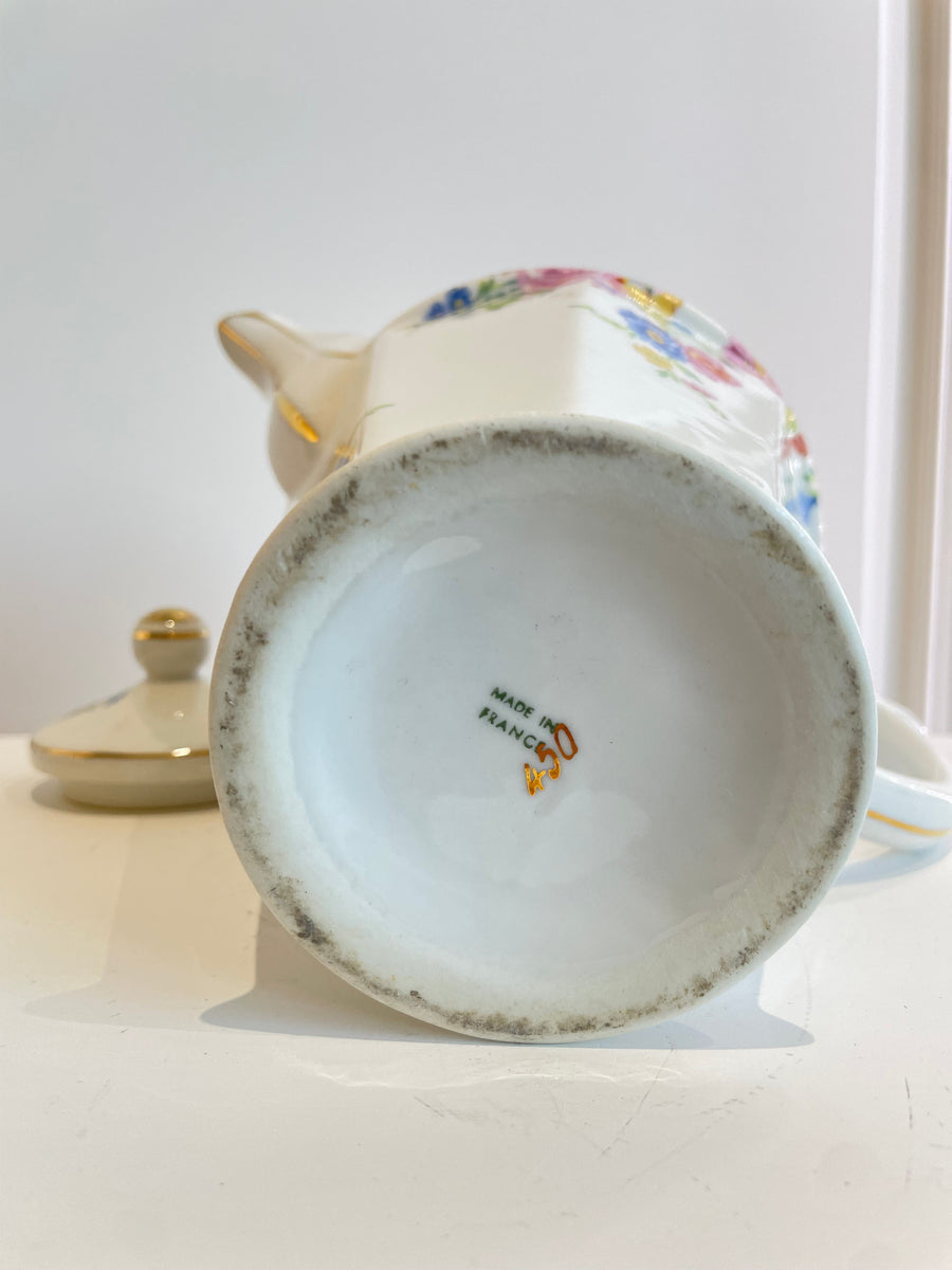 Théière fleur vintage