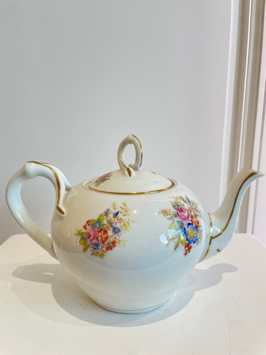 Théière porcelaine vintage