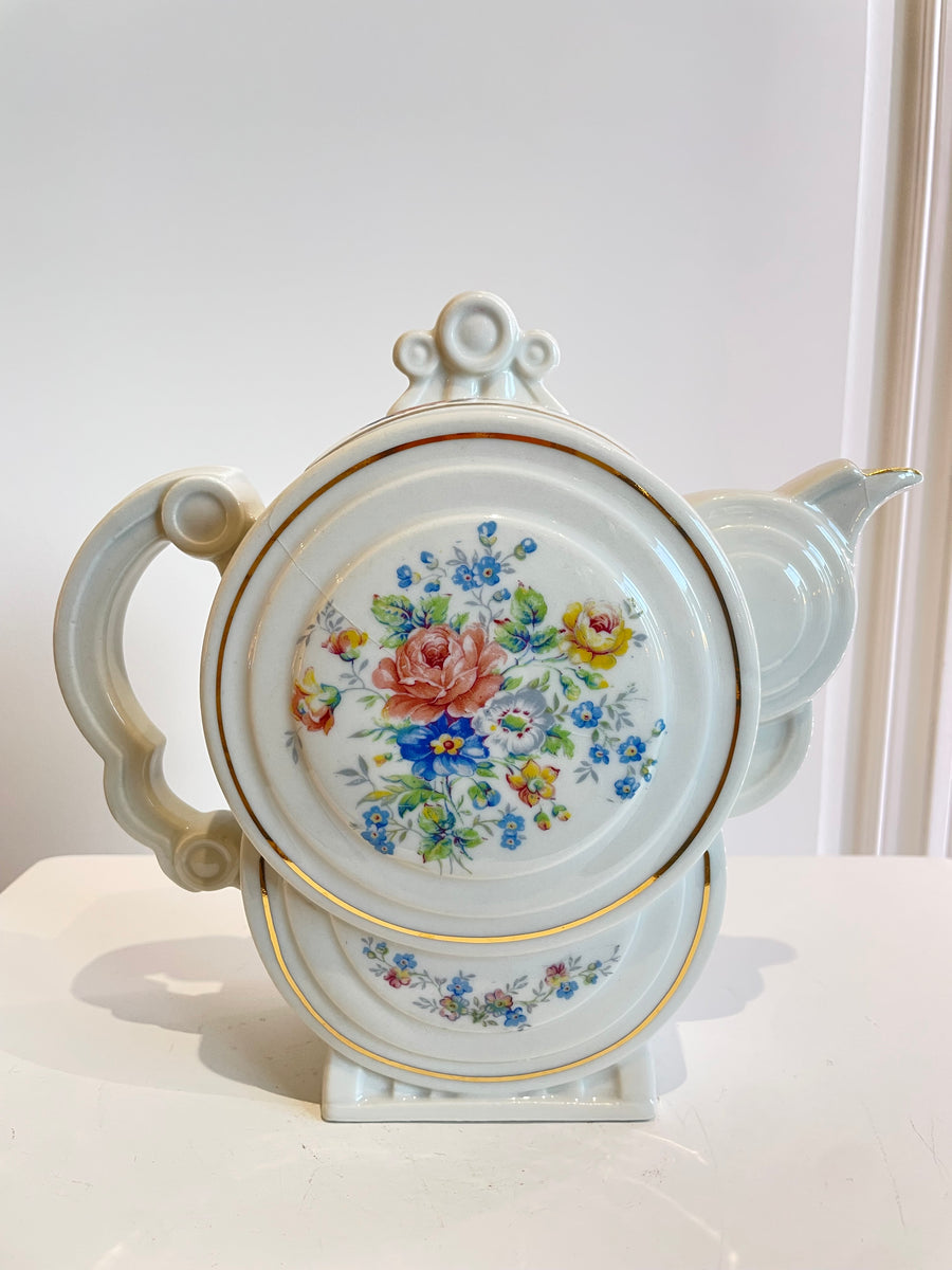 Théière Art Déco porcelaine