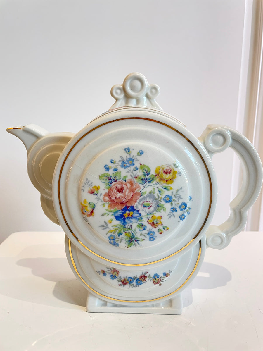 Théière Art Déco porcelaine