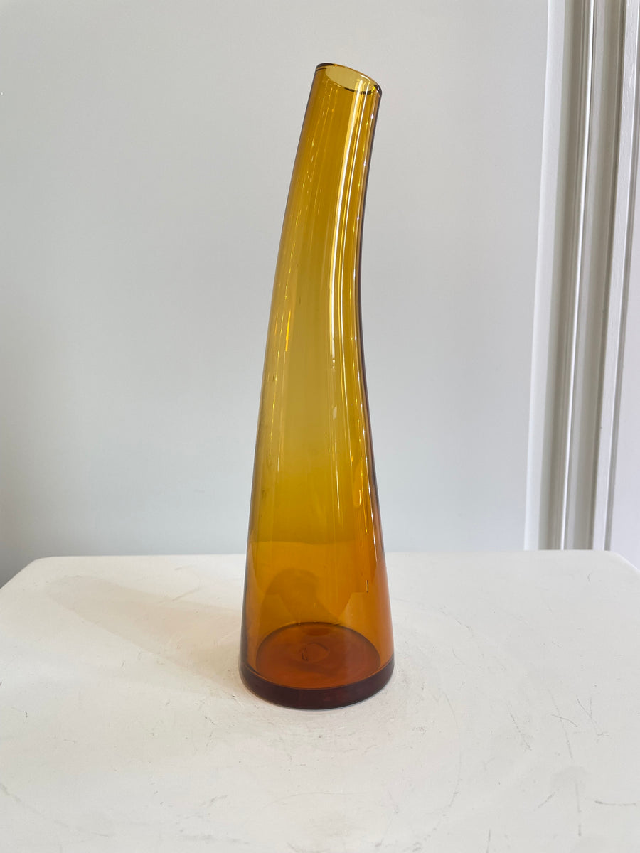 Soliflore ambré vintage
