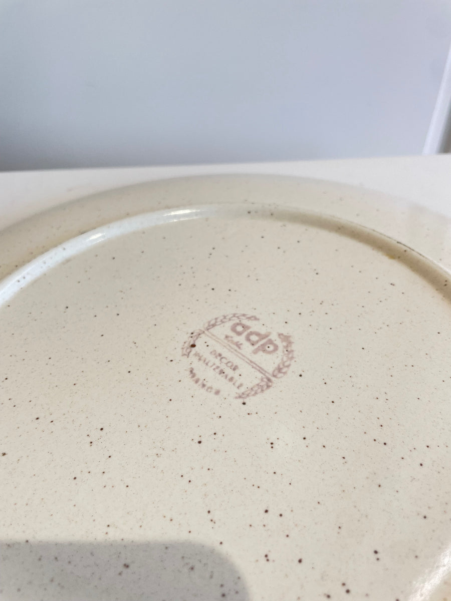 Plat de service chardon vintage
