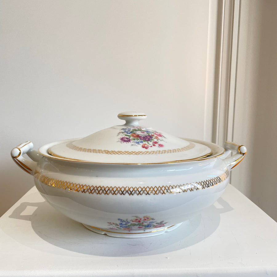 Soupière porcelaine de Limoges vintage