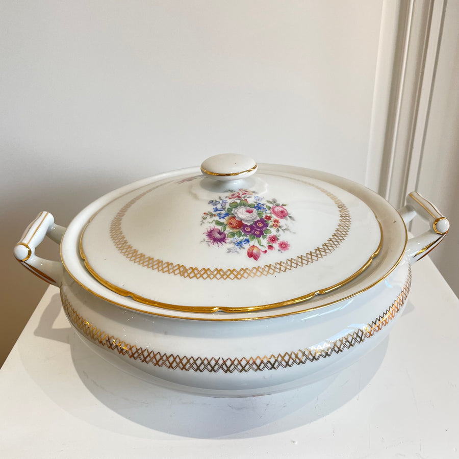 Soupière porcelaine de Limoges vintage