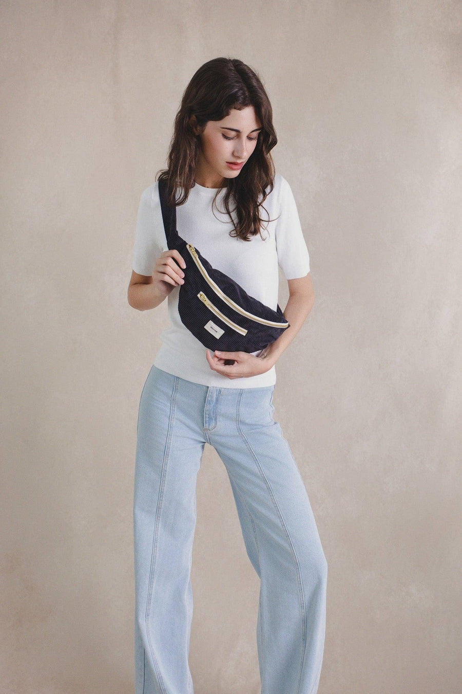 Recitem - Sac banane velours côtelé