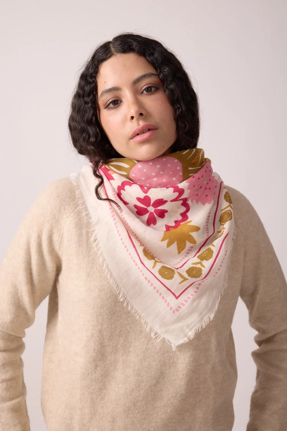 Foulard Winter Bloom Bronze