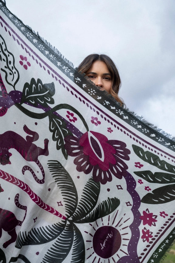 Foulard Tiger in the Palmeraie